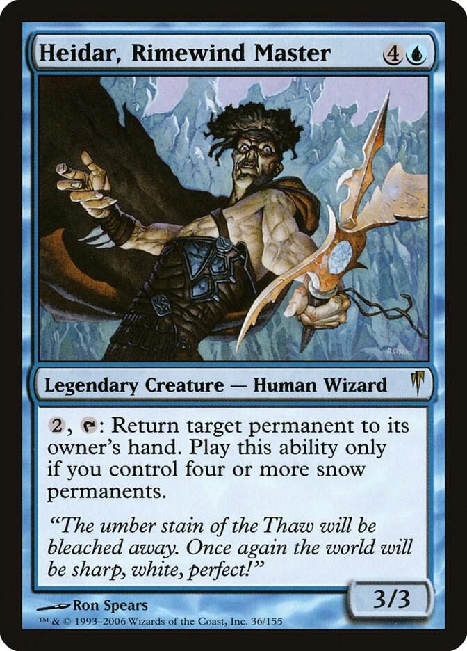 Heidar, Rimewind Master 36 card from Coldsnap