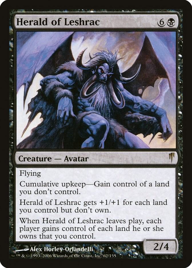 Herald of Leshrac 62 card from Coldsnap
