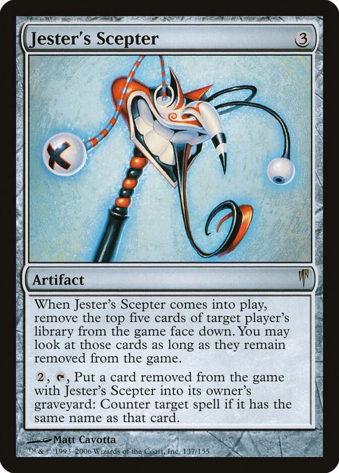 Jester's Scepter 137 card from Coldsnap