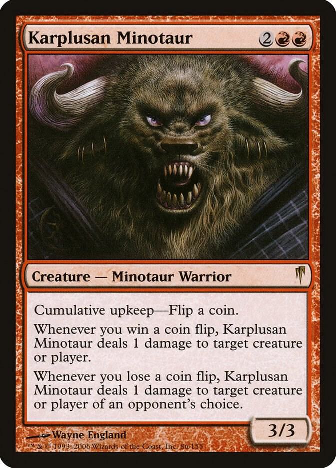 Karplusan Minotaur 86 card from Coldsnap