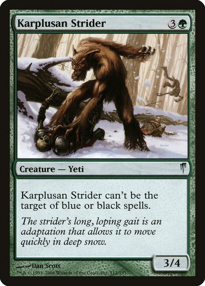Karplusan Strider 112 card from Coldsnap