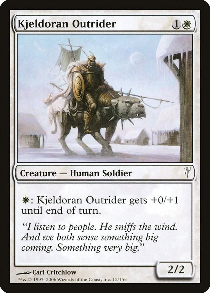 Kjeldoran Outrider 12 card from Coldsnap