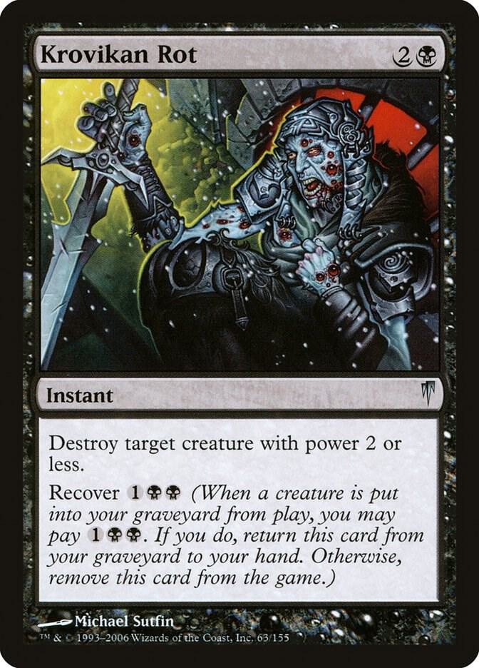 Krovikan Rot 63 card from Coldsnap