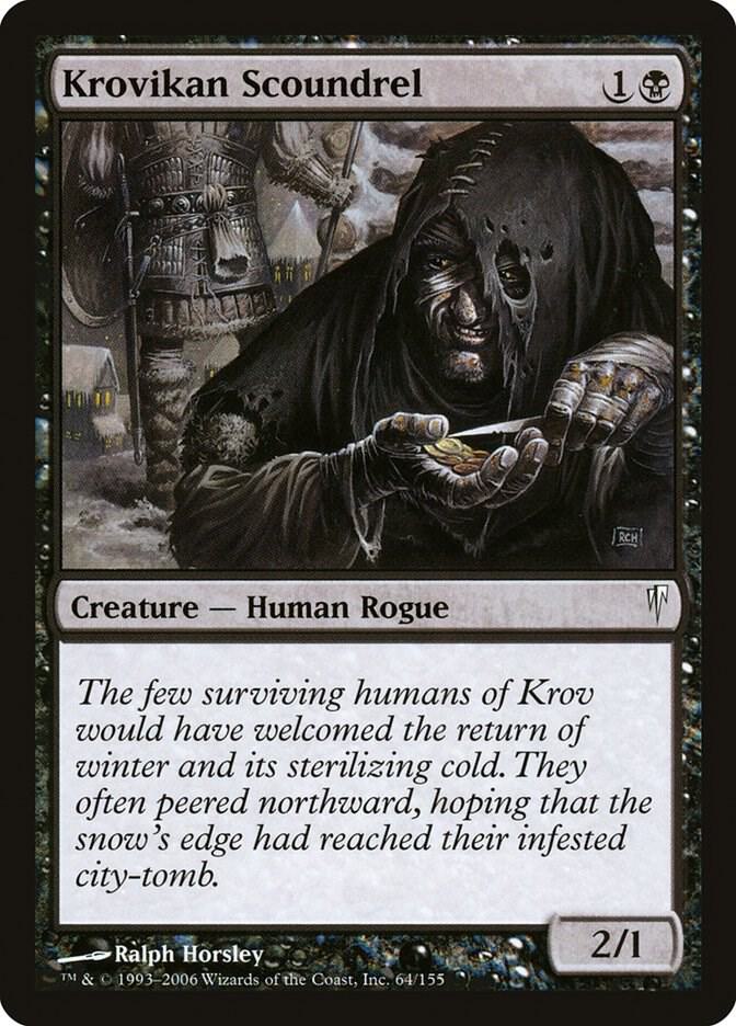 Krovikan Scoundrel 64 card from Coldsnap