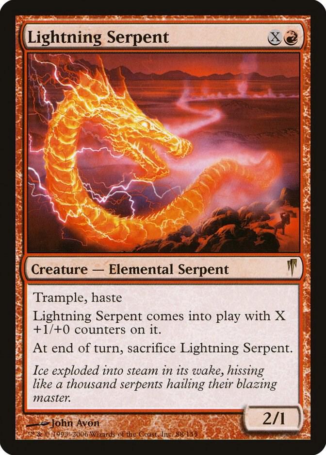 Lightning Serpent 88 card from Coldsnap