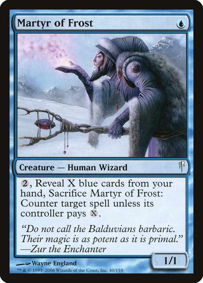 Martyr of Frost 40 card from Coldsnap