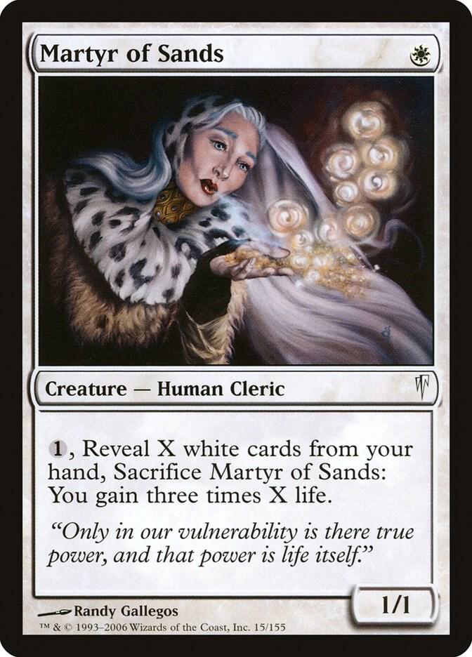 Martyr of Sands 15 card from Coldsnap