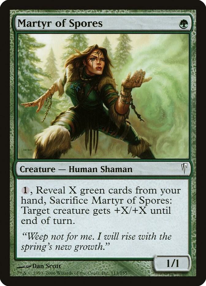 Martyr of Spores 113 card from Coldsnap