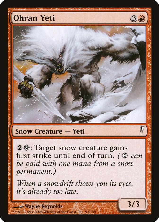Ohran Yeti 93 card from Coldsnap