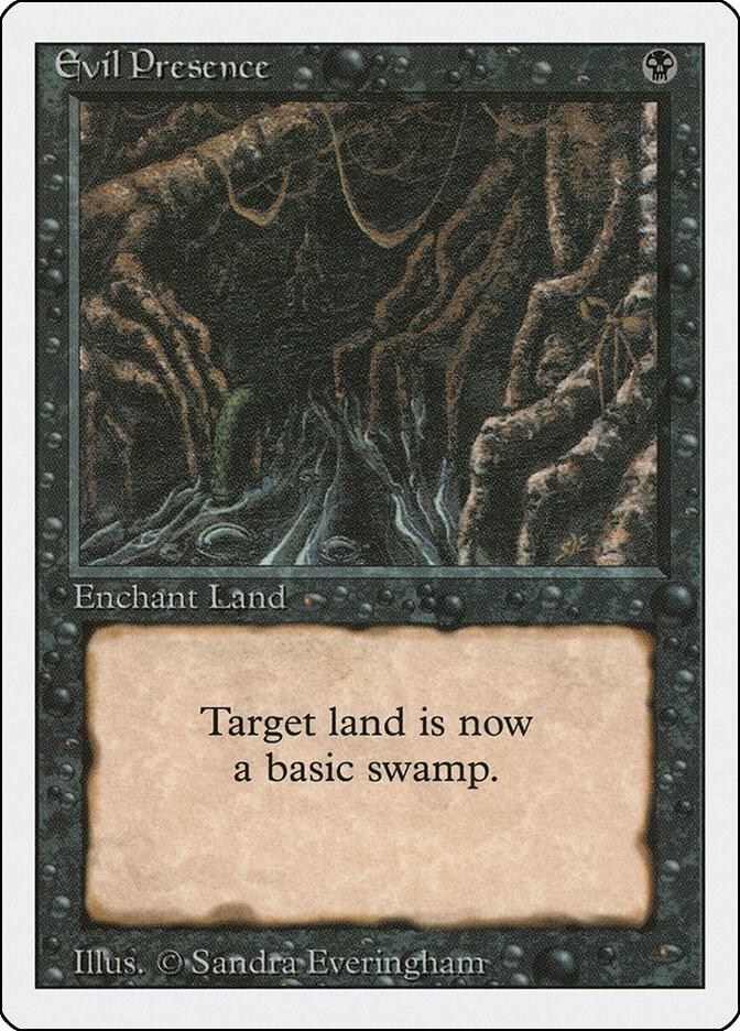 Evil Presence card from Revised Edition