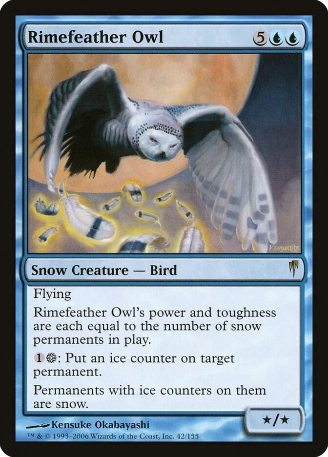 Rimefeather Owl 42 card from Coldsnap