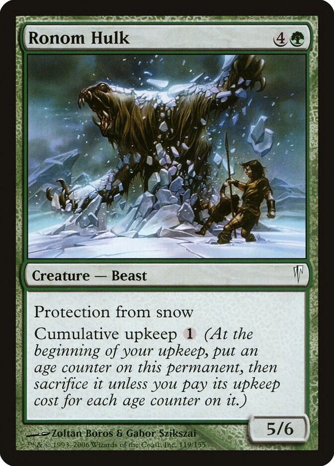 Ronom Hulk 119 card from Coldsnap