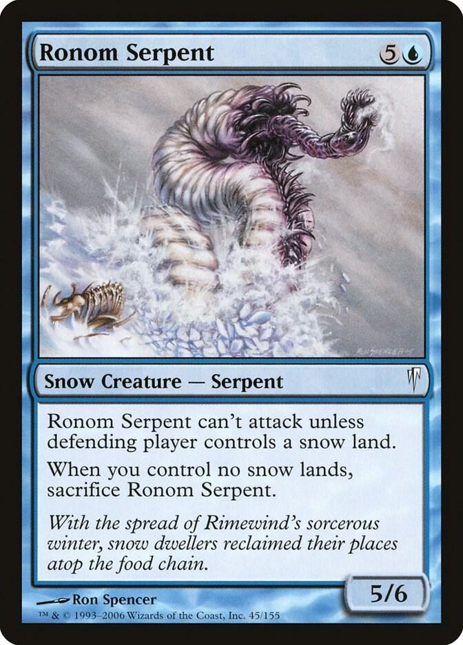 Ronom Serpent 45 card from Coldsnap