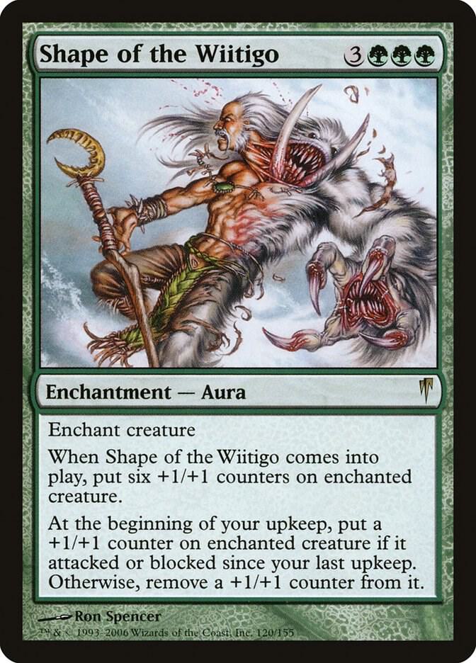 Shape of the Wiitigo 120 card from Coldsnap