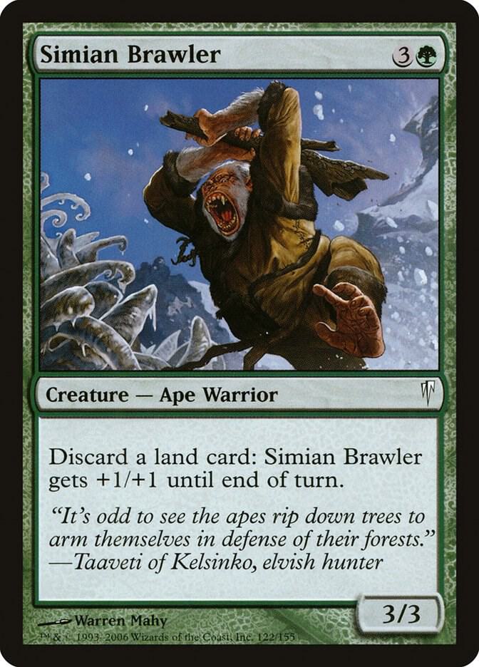 Simian Brawler 122 card from Coldsnap