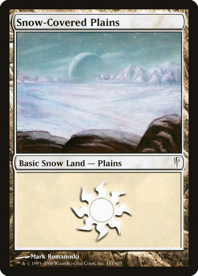Snow-Covered Plains 151 card from Coldsnap