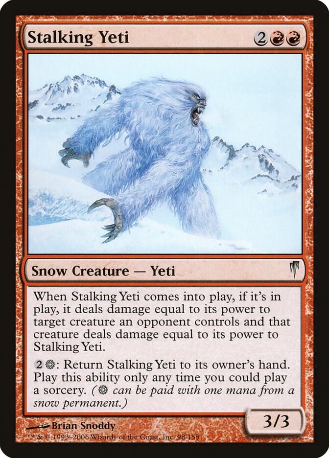 Stalking Yeti 98 card from Coldsnap