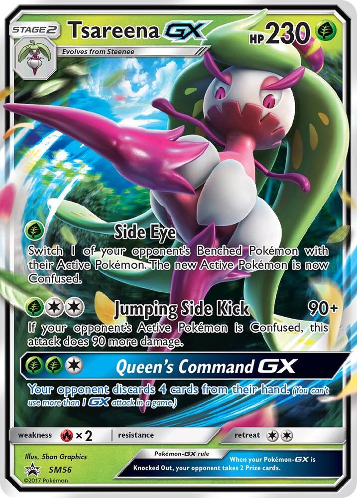 Tsareena GX SM56 card from SM Promos