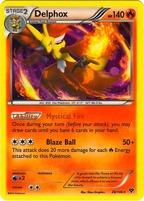 Delphox - 26/146 (Cosmos Holo) 026/146 card from Blister Exclusives