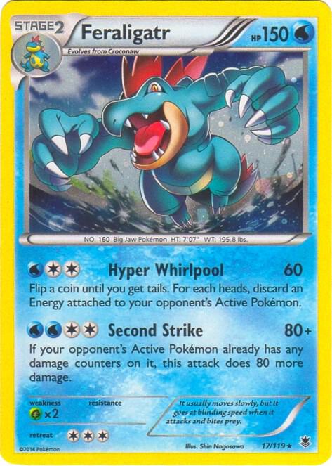 Feraligatr - 17/119 (Cosmos Holo) 017/119 card from Blister Exclusives