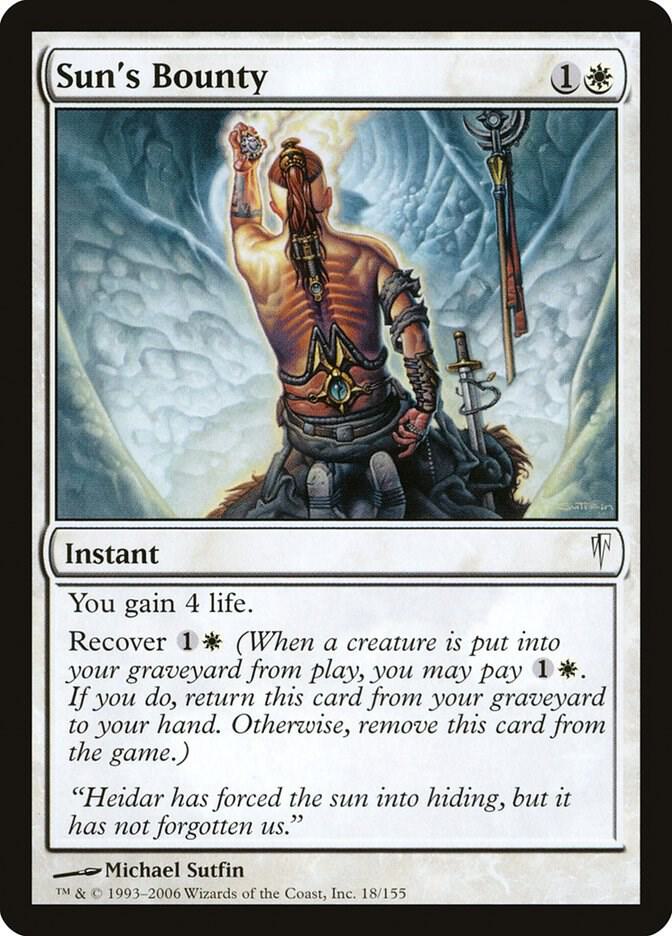 Sun's Bounty 18 card from Coldsnap