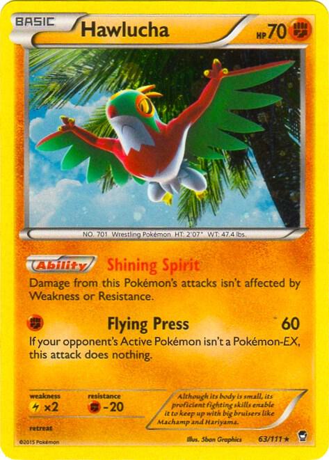 Hawlucha - 63/111 (Cosmos Holo) 063/111 card from Blister Exclusives