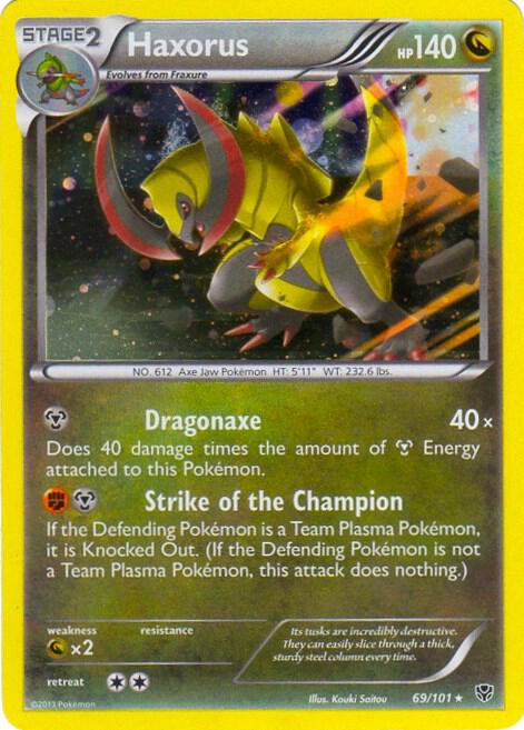Haxorus - 69/101 (Cosmos Holo) 069/101 card from Blister Exclusives