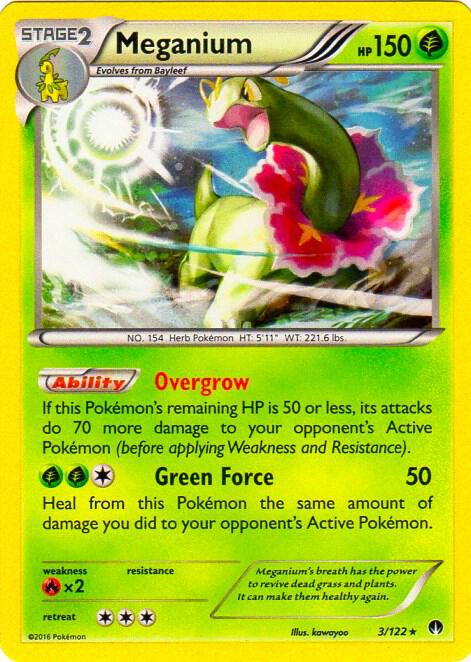 Meganium - 3/122 (Cosmos Holo) 003/122 card from Blister Exclusives