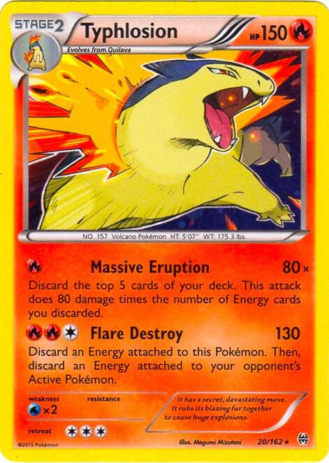 Typhlosion - 20/162 (Cosmos Holo) 020/162 card from Blister Exclusives