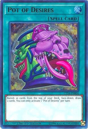 Pot of Desires CT14-EN004 card from 2017 Mega-Tins