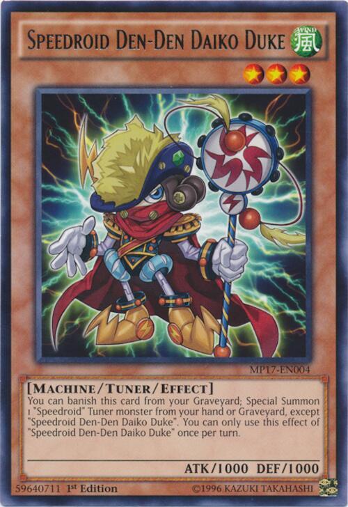 Speedroid Den-Den Daiko Duke MP17-EN004 card from 2017 Mega-Tins Mega Pack