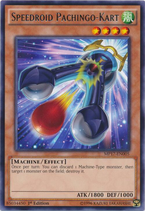 Speedroid Pachingo-Kart MP17-EN005 card from 2017 Mega-Tins Mega Pack