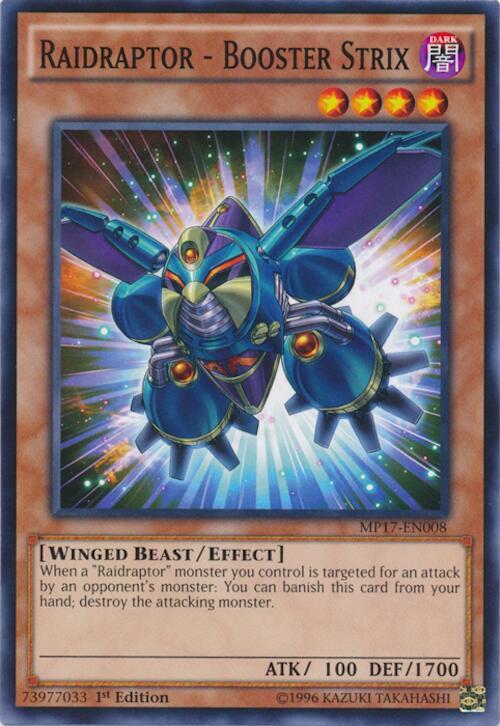 Raidraptor - Booster Strix MP17-EN008 card from 2017 Mega-Tins Mega Pack