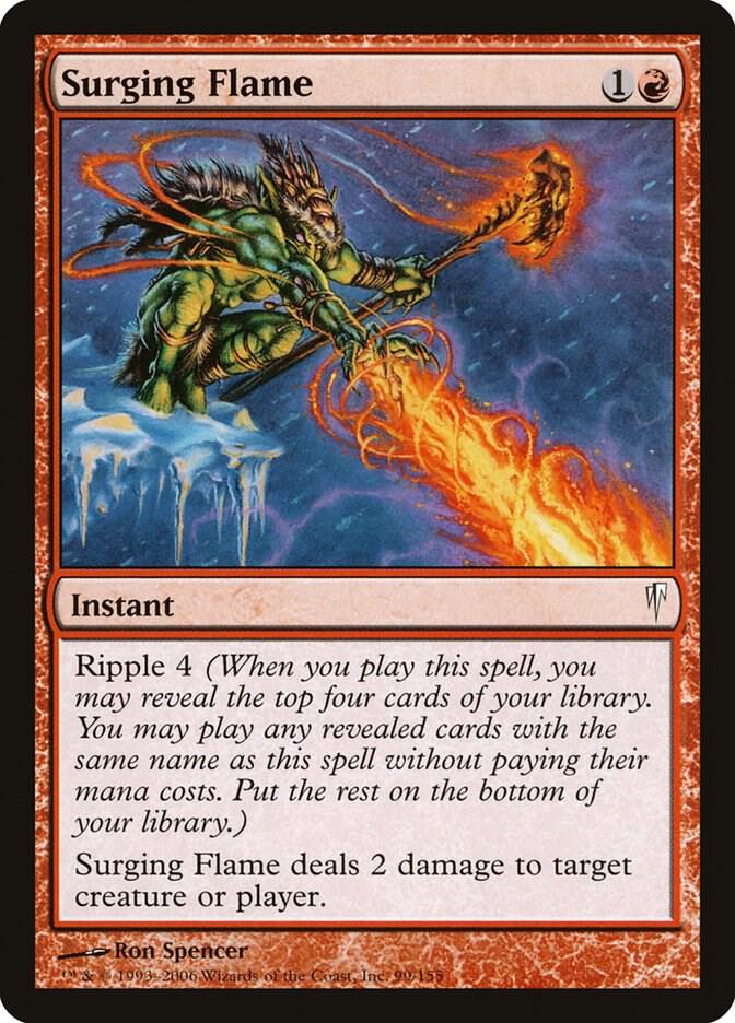 Surging Flame 99 card from Coldsnap
