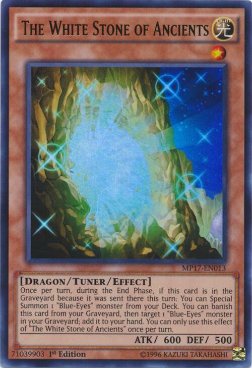 The White Stone of Ancients MP17-EN013 card from 2017 Mega-Tins Mega Pack