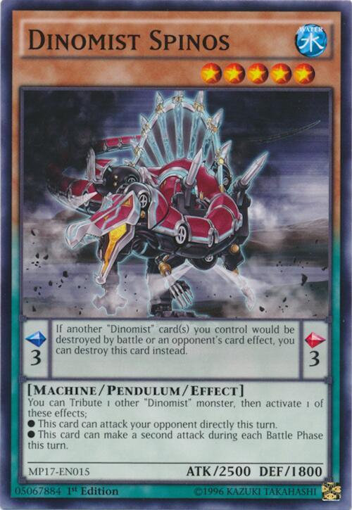 Dinomist Spinos MP17-EN015 card from 2017 Mega-Tins Mega Pack