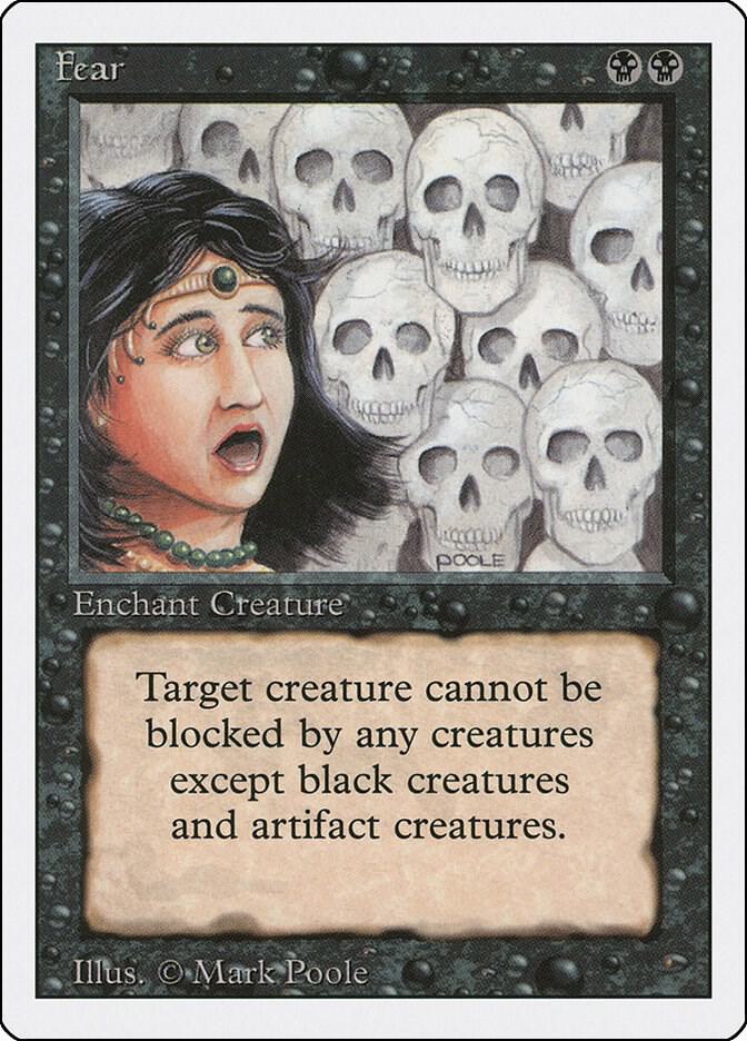 Fear card from Revised Edition
