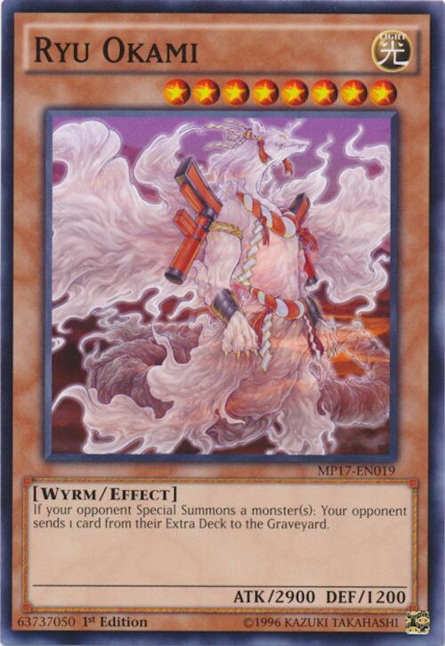 Ryu Okami MP17-EN019 card from 2017 Mega-Tins Mega Pack