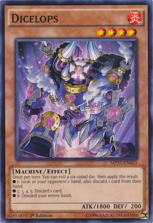 Dicelops MP17-EN025 card from 2017 Mega-Tins Mega Pack