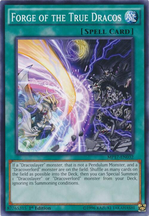 Forge of the True Dracos MP17-EN032 card from 2017 Mega-Tins Mega Pack