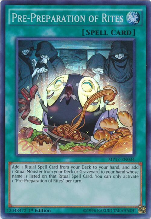 Pre-Preparation of Rites MP17-EN034 card from 2017 Mega-Tins Mega Pack