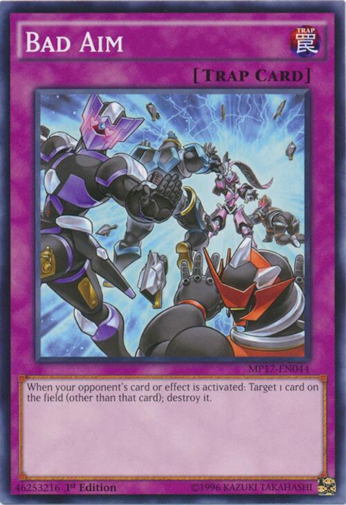 Bad Aim MP17-EN044 card from 2017 Mega-Tins Mega Pack