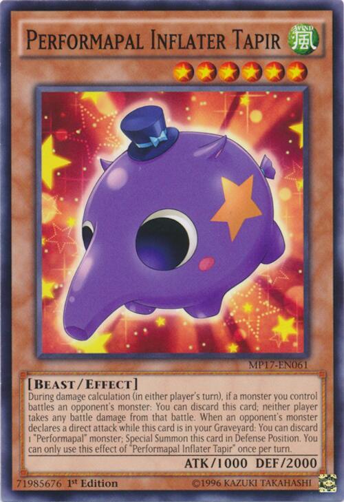 Performapal Inflater Tapir MP17-EN061 card from 2017 Mega-Tins Mega Pack