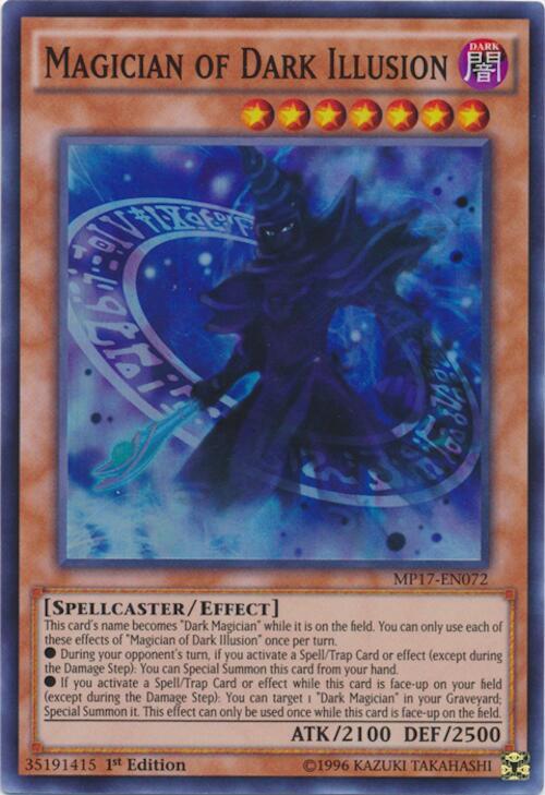 Magician of Dark Illusion MP17-EN072 card from 2017 Mega-Tins Mega Pack