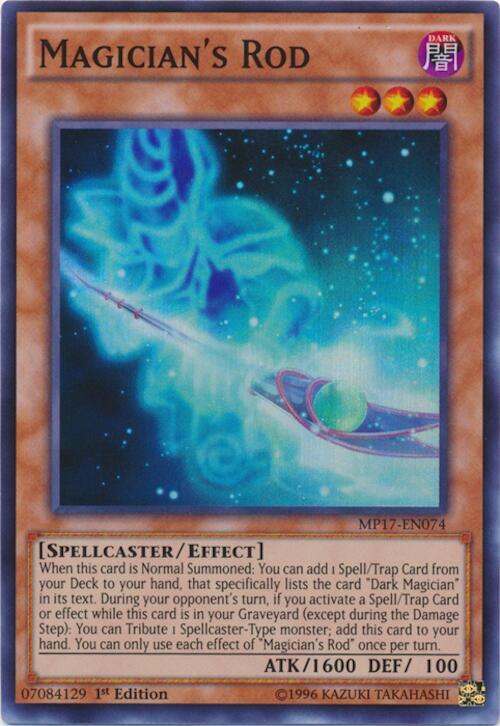 Magician's Rod MP17-EN074 card from 2017 Mega-Tins Mega Pack