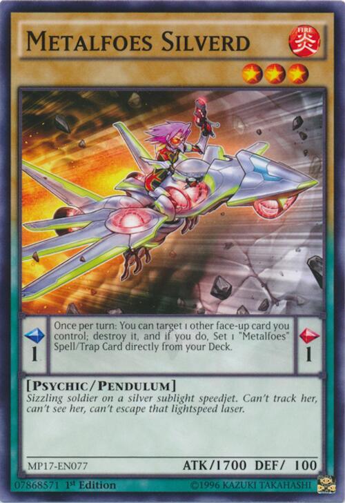 Metalfoes Silverd MP17-EN077 card from 2017 Mega-Tins Mega Pack