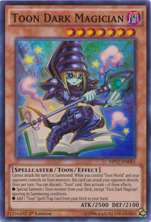Toon Dark Magician MP17-EN083 card from 2017 Mega-Tins Mega Pack