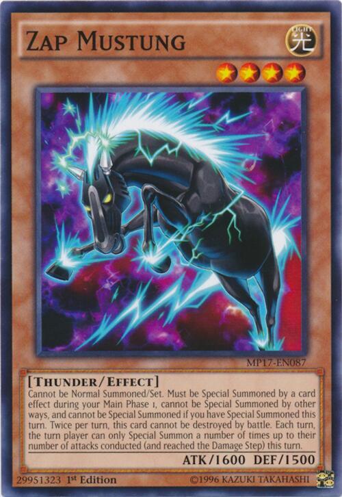 Zap Mustung MP17-EN087 card from 2017 Mega-Tins Mega Pack