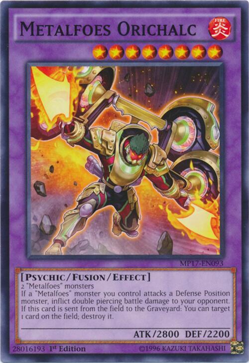 Metalfoes Orichalc MP17-EN093 card from 2017 Mega-Tins Mega Pack
