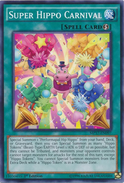 Super Hippo Carnival MP17-EN097 card from 2017 Mega-Tins Mega Pack